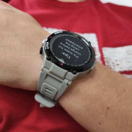 Smartwatch Garett Sport Combat RT beżowy z paskiem 5904238480861