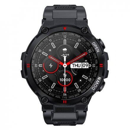 Smartwatch Garett Sport Combat RT czarny z paskiem 5904238480854