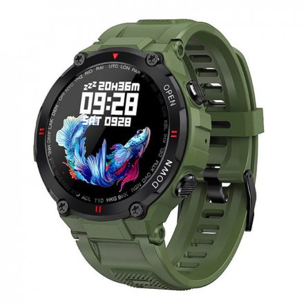 Smartwatch Garett Sport Combat RT zielony z paskiem 5904238480847