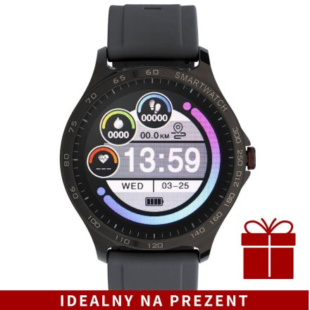 Smartwatch Garett Sport Factory RT czarny z paskiem 5904238480793