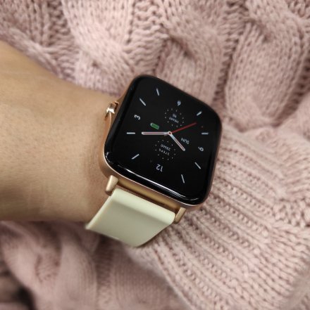 Smartwatch Garett Sport Mode PRO RT złoty z paskiem 5904238480700