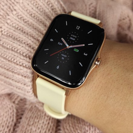 Smartwatch Garett Sport Mode PRO RT złoty z paskiem 5904238480700