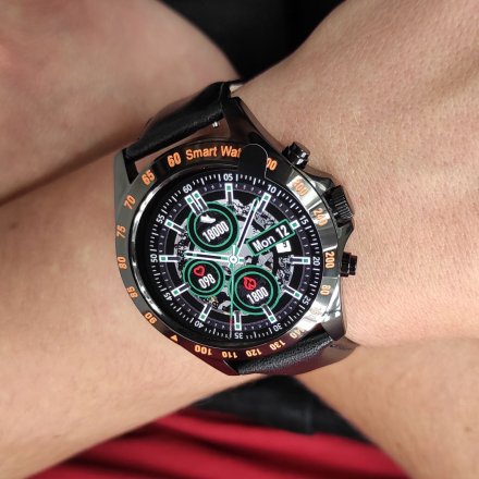 Smartwatch Garett V8 RT czarny z paskiem 5904238480670