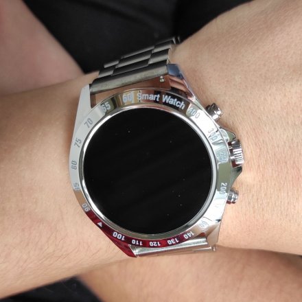 Smartwatch Garett V8 RT srebrny z bransoletą