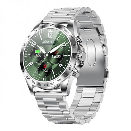 Smartwatch Garett V8 RT srebrny z bransoletą 5904238480663
