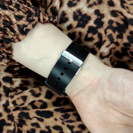 Czarny smartwatch męski damski Rubicon RNCE40 PRO SMARUB060