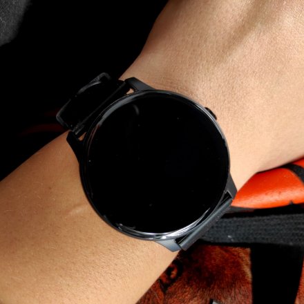 Czarny smartwatch męski damski Rubicon RNCE40 PRO SMARUB060