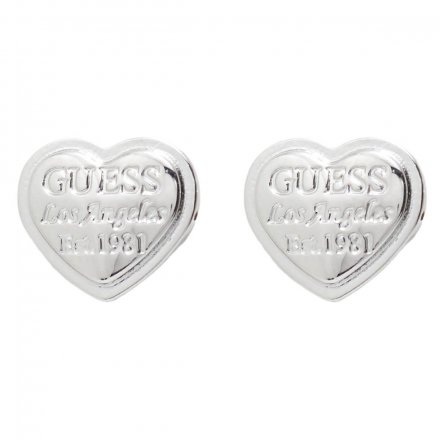 Srebrne kolczyki Guess serca GUESS FOLLOW MY CHARM UBE28008