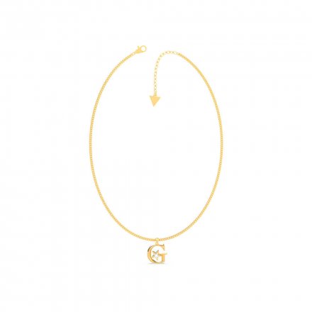 Złoty naszyjnik Guess z literą G GUESS A STAR IS BORN UBN70069