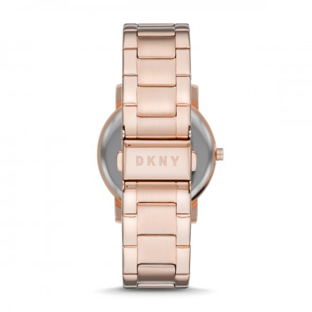 Różowozłoty zegarek damski DKNY Soho z logo NY2958