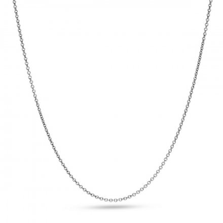 Srebrny długi naszyjnik Fossil łańcuszek ankier JF03590040