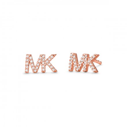 Różowozłote kolczyki MK Michael Kors z kryształami MKC1256AN791