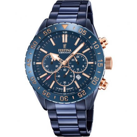 Zegarek Męski Festina F20576/1 Ceramic z bransoleta