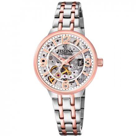 Zegarek Damski Festina F20615/1 Automatic Skeleton 20615 1