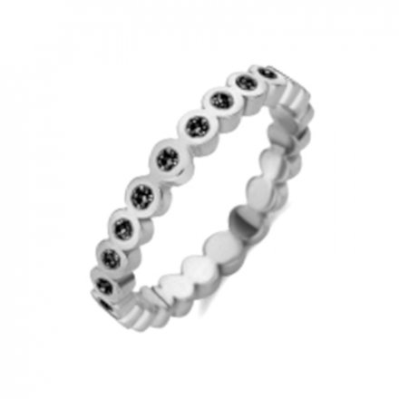 Pierścionek Melano Friends Crinkle FR31SSBL058 Srebrny r.58