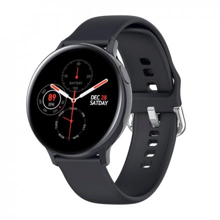 Smartwatch Pacific 24-6 Czarny z paskiem Ciśnienie Tlen Puls Kroki