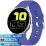 Smartwatch Pacific 24-8 Srebrny z niebieskim paskiem  Ciśnienie Tlen Puls Kroki