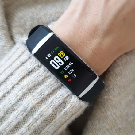 Smartwatch Pacific 11-1 Czarna Opaska Puls Kroki