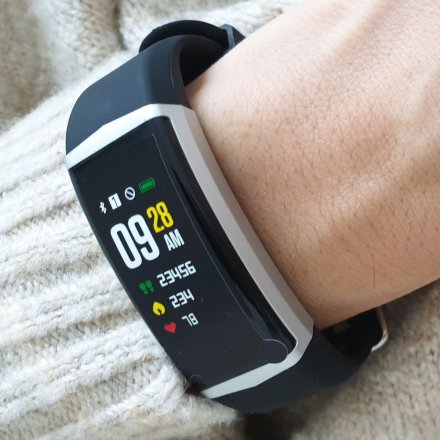 Smartwatch Pacific 11-1 Czarna Opaska Puls Kroki