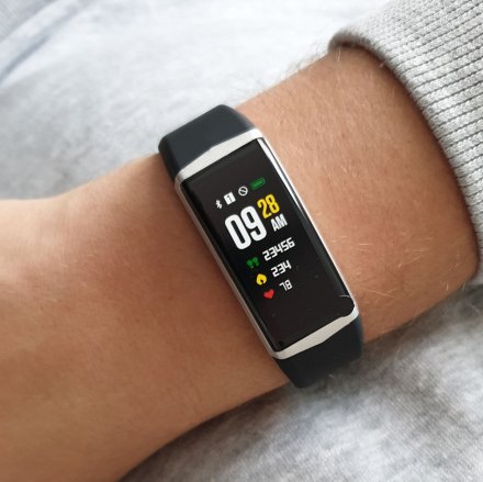 Smartwatch Pacific 11-1 Czarna Opaska Puls Kroki