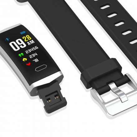 Smartwatch Pacific 11-1 Czarna Opaska Puls Kroki
