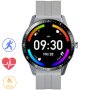 Szary sportowy smartwatch Tętno Kroki Tryby sportowe G.Rossi SW018-2