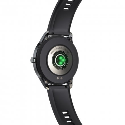 Czarny sportowy smartwatch Tętno Kroki Tryby sportowe G.Rossi  SW018-3