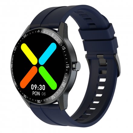 Czarny smartwatch G.Rossi SW018-5 z paskiem