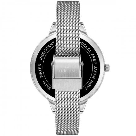 Zegarek damski G.Rossi srebrny z bransoletką G.R10296B-3C1