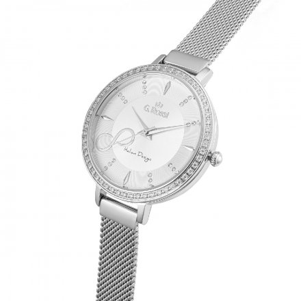 Zegarek damski G.Rossi srebrny z bransoletką G.R11389B3-3C1