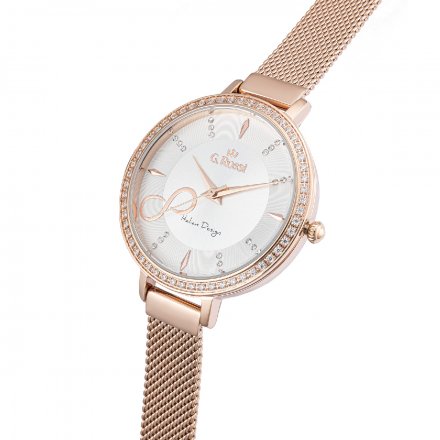Zegarek damski G.Rossi różowozłoty z bransoletką G.R11389B3-3D3