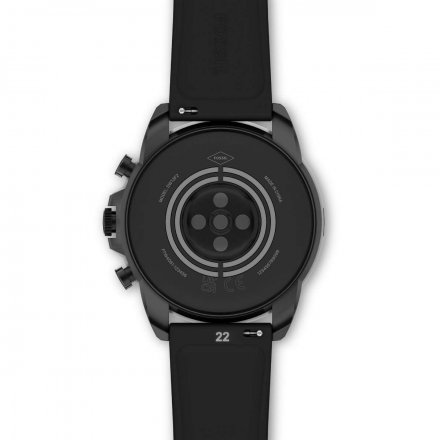 Smartwatch Fossil 6 GEN z czarnym paskiem silikonowym FTW4061