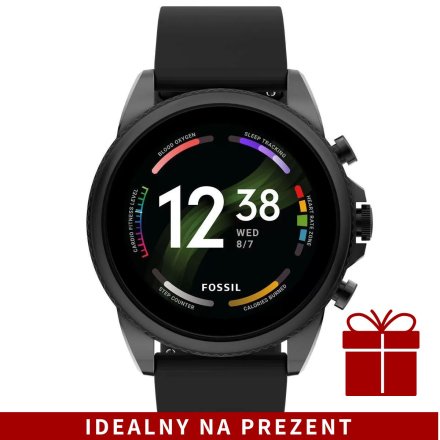 Smartwatch Fossil 6 GEN z czarnym paskiem silikonowym FTW4061