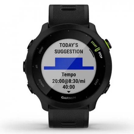 GARMIN Forerunner 55 Czarny zegarek do biegania 010-02562-10