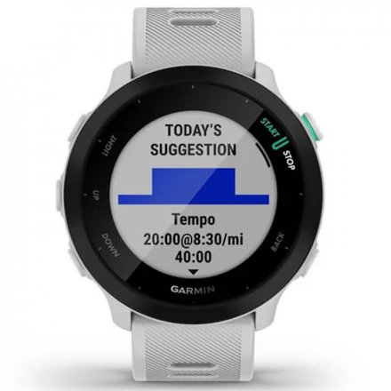 GARMIN Forerunner 55 Biały zegarek do biegania 010-02562-11