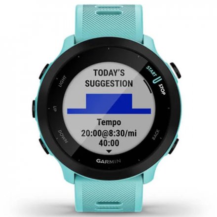 GARMIN Forerunner 55 Turkusowy zegarek do biegania 010-02562-12