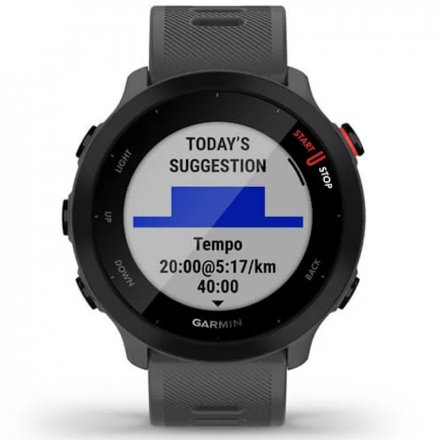 GARMIN Forerunner 55 Grafitowy zegarek do biegania 010-02562-13