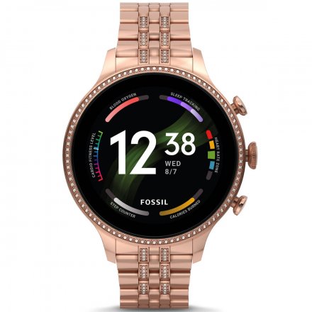 Smartwatch Fossil 6 GEN z bransoletką rose gold FTW6077