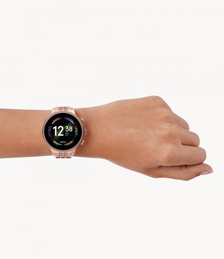 Smartwatch Fossil 6 GEN z bransoletką rose gold FTW6077