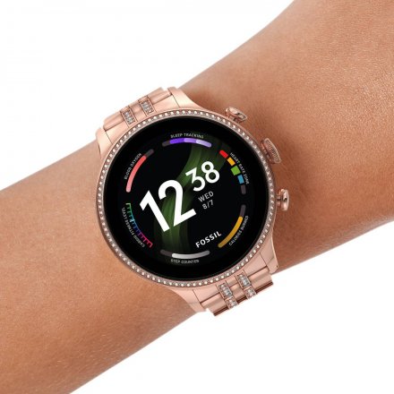 Smartwatch Fossil 6 GEN z bransoletką rose gold FTW6077
