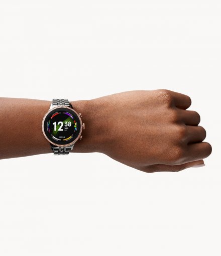 Smartwatch Fossil 6 GEN z bransoletką grafitowy FTW6078