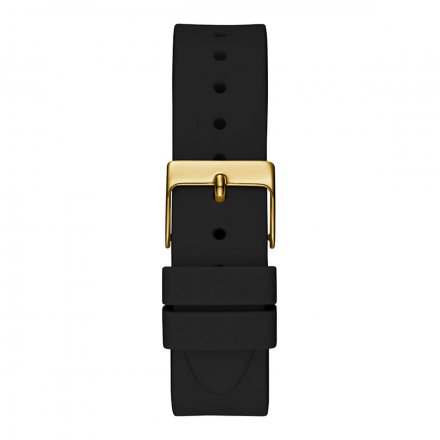 Złoty zegarek Damski Guess Anna z czarnym paskiem GW0359L1