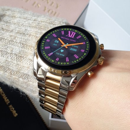 Srebrno-złoty smartwatch Michael Kors 6 GEN MKT5134 BRADSHAW