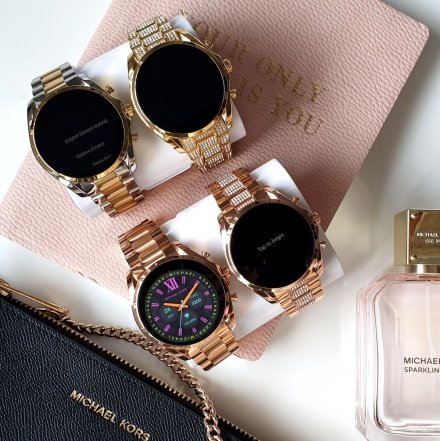 Srebrno-złoty smartwatch Michael Kors 6 GEN MKT5134 BRADSHAW