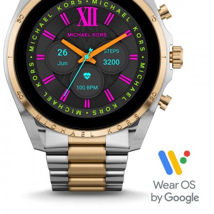 Srebrno-złoty smartwatch Michael Kors 6 GEN MKT5134 BRADSHAW