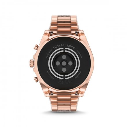 Różowozłoty smartwatch Michael Kors z kryształkami 6 GEN MKT5135 BRADSHAW