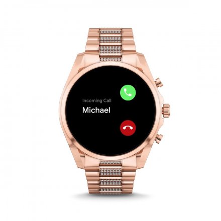 Różowozłoty smartwatch Michael Kors z kryształkami 6 GEN MKT5135 BRADSHAW