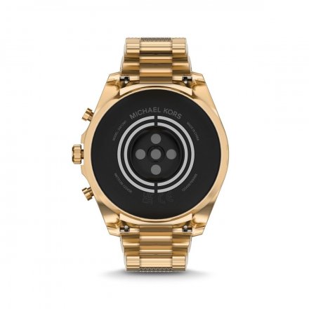 Złoty smartwatch Michael Kors z kryształkami 6 GEN MKT5136 BRADSHAW