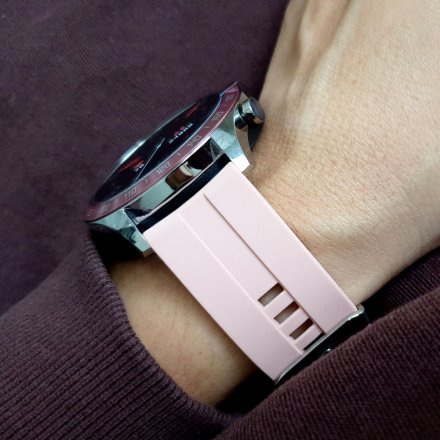 Smartwatch Pacific 21-1 Różowy z paskiem Puls Kroki