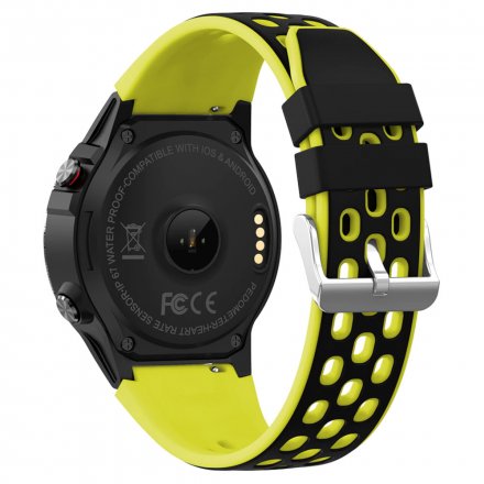 Smartwatch Pacific 22-4 Żółty z paskiem Puls Kroki Wejście SIM